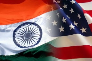 india and usa flags overlapping
